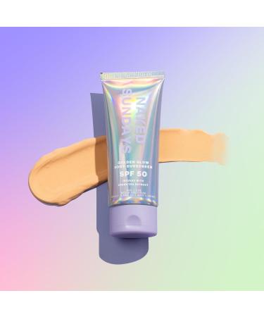 Naked Sundays SPF 50 Golden Glow Body Sunscreen - Broad Spectrum UVA/UVB Protection Shimmering & Firming Non-Transfer Formula for All Skin Types - Buy Online on SooperMarket.com