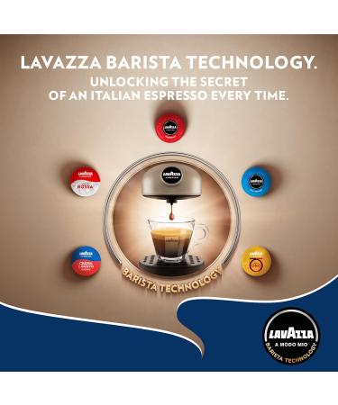 Lavazza A Modo Mio Espresso Intenso Coffee Capsules - 16 Count Pack | Intensity 13 Arabica and Robusta Blend | Spicy Notes | Medium-Dark Roasting | Compostable Pods - Buy Online on SooperMarket.com