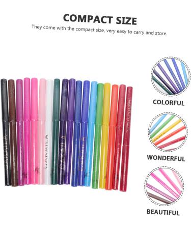 Mikinona 18pcs Eyeliner Eye Makeup Accessories Woman Makeup Tools Eye Shadow Stick Make up Girl Abs Supplies - Buy Online on SooperMarket.com