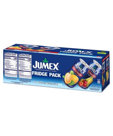 Jumex Guava & Strawberry-Banana Nectar Fridge Pack | 11.3 Fl Oz (Pack of 12) | Recyclable Cans, Non-BPA Lining - Buy Online on SooperMarket.com