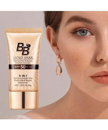 BB Cream Light BB Cream Foundation Tinted Moisturiser Face Women Tinted Sunscreen for Face 50 SPF Snail Extracts Moisturizing Tinted Moisturiser Color Correcting Cream(Natural) - Buy Online on SooperMarket.com