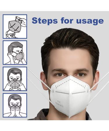 KN95 Face Masks 50 Pack - 10 Colors, Disposable 5-Layer Breathable Dust Mask for Men Women with Elastic Earloop & Nose Bridge Clip - 95% Filter Efficiency - Buy Online on SooperMarket.com
