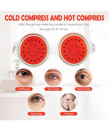 Reusable Gel Eye Mask for Dark Circles & Puffiness - Cold/Hot Packs for Migraine Relief - 3 Pack - Buy Online on SooperMarket.com