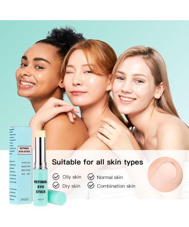 Retinol Stick Retinol Eye Cream Anti Aging Under Eye Cream for Dark Circles and Puffy Eyes Anti Wrinkle Eye Cream Firming Eye Balm Stick Fade Fine Lines Visible Results in 3-4 Weeks - Buy Online on SooperMarket.com