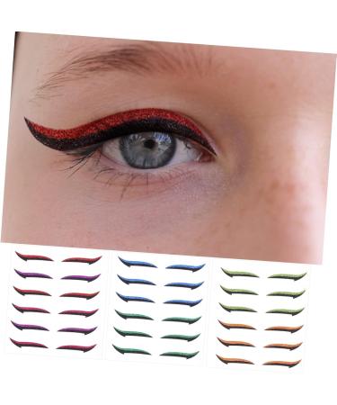 Mikinona Double Sided Tape 18 Pairs Anti Sweat Eyeliner Purple Duct Tape Adhesive Eye Line Strip Eyeliner Sticker Tool Man Eyes - Buy Online on SooperMarket.com