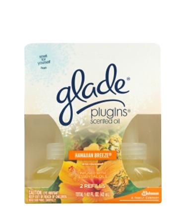 Glade Plugins Scented Oil Refill - Hawaiian Breeze - 2 ct
