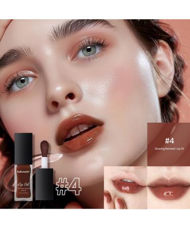 AKARY Glowing Renewal Lip Oil - Nourishing Tinted Lip Tint High Shine Finish Plumping Lip Gloss for Dry Lips - 03 Honey - Shop Internationally - Buy Online on SooperMarket.com
