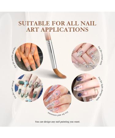 Premium #20 Sable Kolinsky Acrylic Nail Brush - Perfect for Nail Art & Manicure Tools | Zobelhaar Wooden Nail Polish Brush - Buy Online on SooperMarket.com