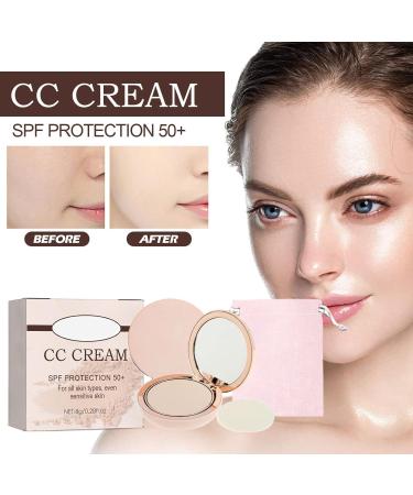 Always Divina Illumina Cc Creamy Compact Spf 50+ Ilumina Powder Foundation Makeup Cc Cream Concealer Set up Powder With Mirror & Makeup Pocket (03 Porcelain White) 8.00 g (Pack of 1) 03 Porcelain White - Buy Online on SooperMarket.com
