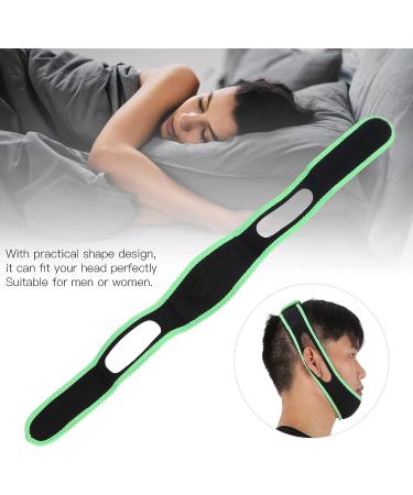 Stop Snoring Chin Strap - Adjustable Elastic Soft Chin Strap for Sleep Aid (Fluorescent Green Edging) - Buy Online on SooperMarket.com