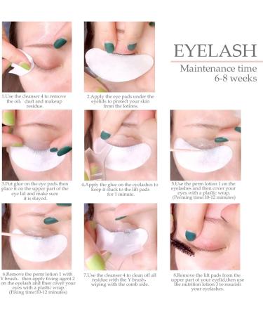 Lash Lift Kit & Brow Lamination Kit 2 in 1 Lash & Eyebrow Perm Kit with Brow Brush Semi-Permanent DIY Perm Kit for Lashes Brows for Home DIY Salon Result Lasts 6-8 Weeks #4 - Buy Online on SooperMarket.com