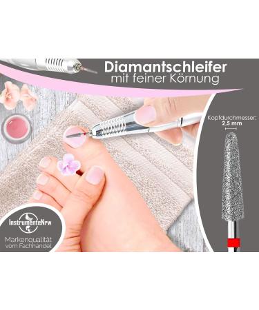 Diamond Grinder Foot Care Cutter Cone Fine Grain for Precise Callus Nail & Cuticle Care | International Shipping Available - Buy Online on SooperMarket.com