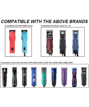 Premium 7F/5F/4F/3F Ceramic Blades for Dog Hair Clippers - Compatible with Moser Heiniger Andis and Wahl A5 Series - Adjustable Cutting Length 1/8 to 1/2 - International Shipping Available - Buy Online on SooperMarket.com