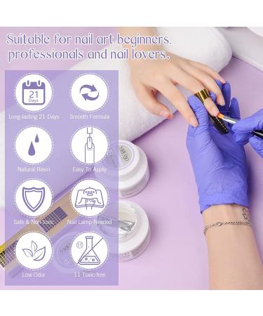 Saviland Builder Nail Gel Kit - Clear Sculpture & Builder Base Gel Extension Set with Nail Art Brush - 60g - Buy Online on SooperMarket.com
