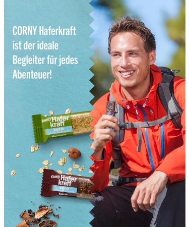 Oat Bar Corny Haferkraft Zero Hazelnut - No Added Sugar 125 kcal Vegan Bulk 48x35g - Healthy Snack for Shipping Worldwide - Buy Online on SooperMarket.com