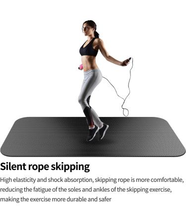Large Exercise Mat 7'x3.2'  Exercise Equipment Mat Treadmill Mat  Exercise Bike Mat  Workout Mats for Home Gym Mats Gym Flooring Rubber Workout Mat Fitness Mat Large Yoga Mat Cardio Mat for Weightlifting  Jump Rope  Non-slipping 3.2-Feet x 7-Feet - Buy Online on SooperMarket.com