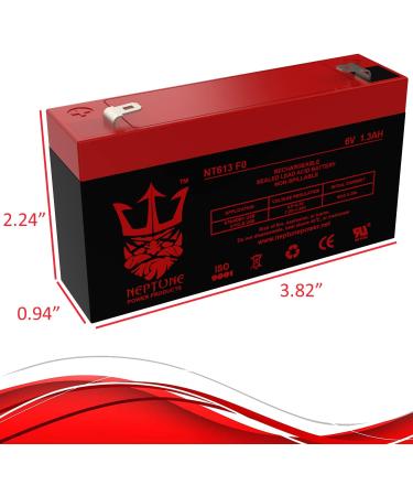 Neptune NT613 6V 1.3Ah Replacement SLA Battery for PE6V1.2F1 - Reliable Emergency Lighting Solution | International Shipping - Buy Online on SooperMarket.com