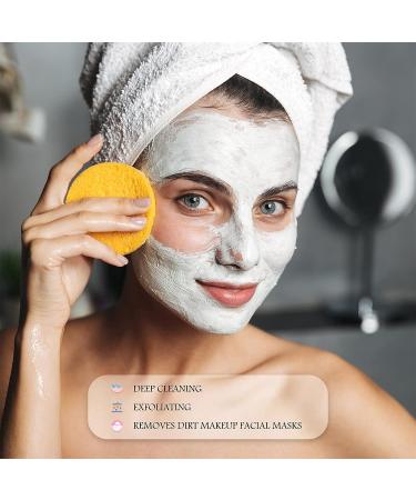 300 Piece Soft Face Cleansing Sponge Set | Makeup Removal, Exfoliating & Facial Care | Pink, Purple, Blue, Yellow, Green Colors | Ideal for Women & Girls - Buy Online on SooperMarket.com