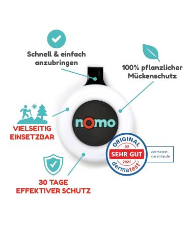 Nomo Mosquito Protection Clip - 30 Days Insect Repellent | Ideal for Camping & Outdoor Activities | Black Anti-Mosquito Solution (1 Pack) - Buy Online on SooperMarket.com