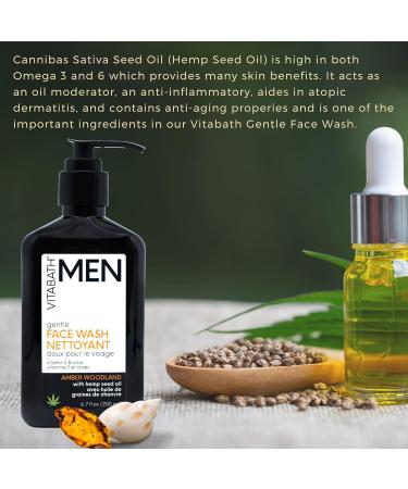 Vitabath Men's Amber & Woodland Face Wash - Hydrating Daily Cleanser for Dry Skin - 8 fl oz - Buy Online on SooperMarket.com