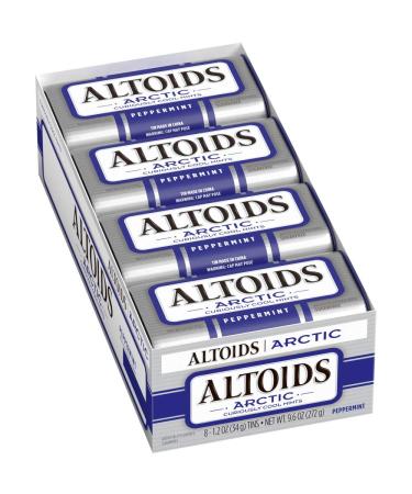 ALTOIDS Arctic Peppermint Mints, 1.2-Ounce Tin (Pack of 8)