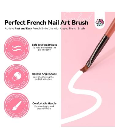 Saviland French Manicure Kit: Complete Nail Art Set with Tips Stickers Gel Polish & Lamp for Beginners - Buy Online on SooperMarket.com