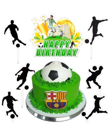 Football cake decoration Tortendendeko football birthday cake decoration football cake topper football football decoration cake birthday football topper for football decoration birthday children boy
