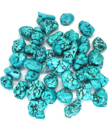 Natural Crystal Rough Natural White Turquoise Dyed Green Tumbled Irregular Stone Crystal Gemstone Natural Stone (Size : 200g) - Buy Online on SooperMarket.com