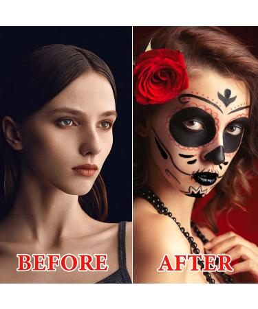 Matte Black Liquid Lipstick | Long Lasting Waterproof Face & Body Paint for Halloween & Cosplay - Goth Makeup Essential - Buy Online on SooperMarket.com