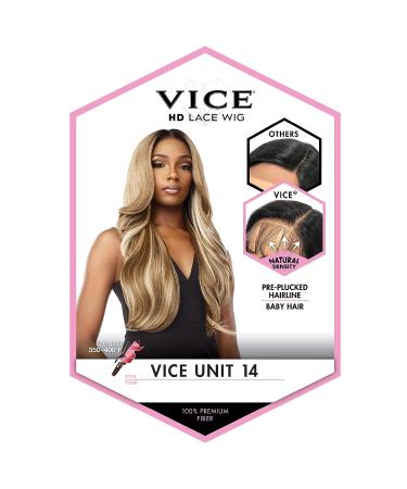 Sensationnel Vice Lace Front Wig - HD Transparent Lace, Pre-plucked Hairline, 5 Inch Deep Part, Balayage Platinum - Vice Unit 14 - Buy Online on SooperMarket.com