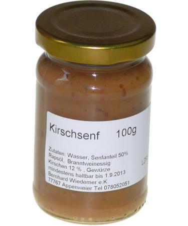 Wiedemer - fruity cherry meal made of fresh preparation with selected natural vegan ingredients - 1 glass of 100g gourmet mustard for salad dressing sauce salmon bread cheese and much more.