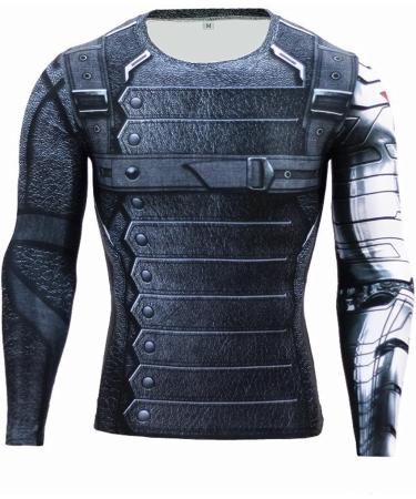Superhero Compression Sports Shirt Men's Long/Short Sleeve Fitness Tee - Medium - Buy Online on SooperMarket.com