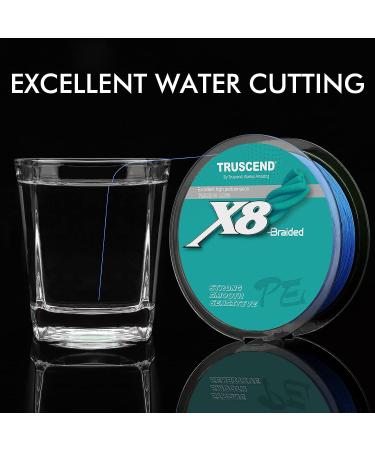TRUSCEND X8 Pro Grade Tournament Braided Fishing Line 10lb Blue - Buy Online on SooperMarket.com