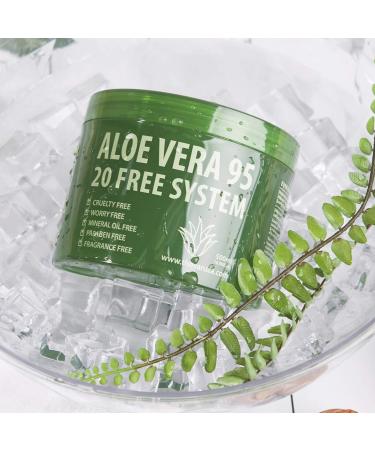 Varuza Aloe Vera Gel 95 - 16.9 fl. oz. for Acne, Sunburn, Rashes, Eczema, Itchy Skin & Razor Bumps - Hypoallergenic Skin Care - 1 Pack - Buy Online on SooperMarket.com