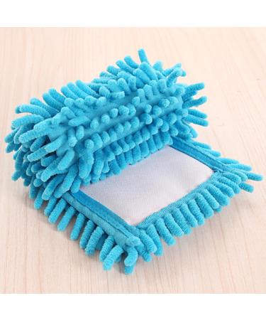 Mop Head Washable Refill Replace Dust Cloth Cleaning Wet Dry Use Chenille Pad Blue - Buy Online on SooperMarket.com