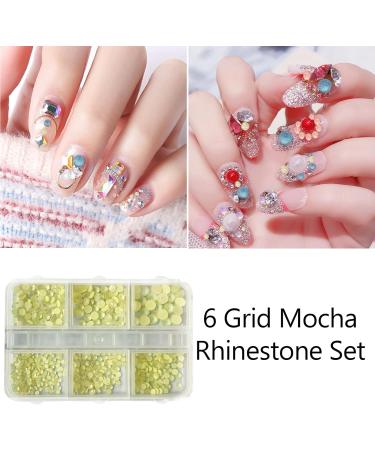 1Box Mixed Nails Art Decorations 3D Beads Nail Easy Installation And Removal Add Charm To Your Nail Nail Supplies Purple - Buy Online on SooperMarket.com