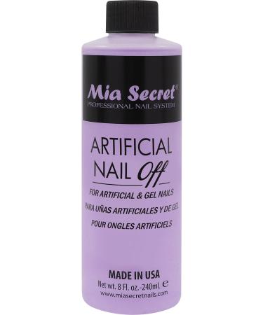 Mia Secret Professional Artificial Nail off - Artificial &Gel Nails Remover 40z 8oz 32oz Pick yours (8oz) 8 Ounce