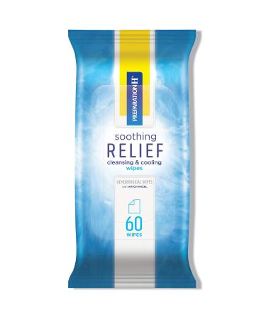 Preparation H Soothing Relief Cleansing & Cooling Wipes, Aloe and Witch Hazel Wipes for Butt Itch Relief - 60 Count