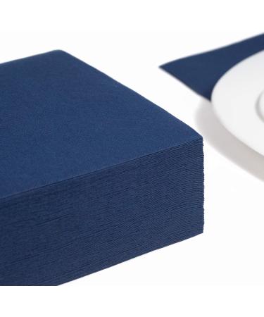 Buy 50 Dark Blue ROYAL Collection 1/4 Fold Napkins 40 cm x 40 cm | Premium Quality for Elegant Events | International Shipping Available - Buy Online on SooperMarket.com
