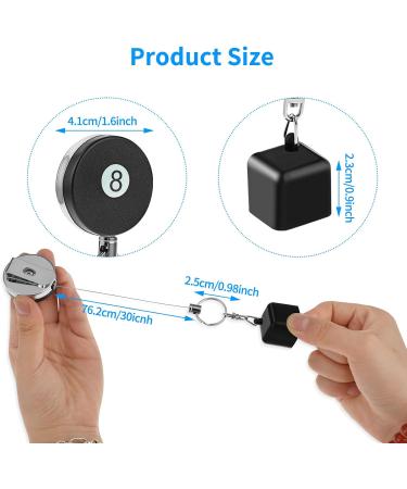 Thinp 2-Piece Billiard Queue Chalk Holder - Recoverable Snooker Chalk Bag - Pool Cue Cover in Black | Shop Internationally - Buy Online on SooperMarket.com