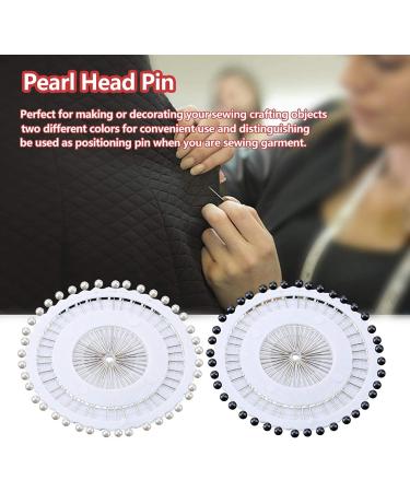 Round Pearl Head Straight Hijab Pins Set - 40 Pcs Black Safety Scarf Pins for Women & Girls - Buy Online on SooperMarket.com