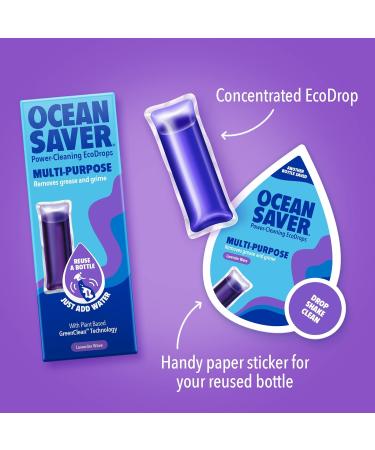 OceanSaver Lavender Eco Drop Refill - All Purpose Cleaner 5 Pack | Eco-Friendly, Multi-Surface Cleaning Product - Buy Online on SooperMarket.com