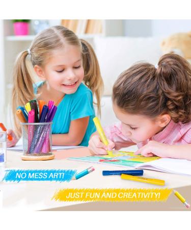 MayMoi Washable Tempera Paint Sticks for Kids | Non-Toxic, Quick Drying & No Mess | 24 Bright Colors, 6g each | 24 Count pack | Ideal for Art Projects - Buy Online on SooperMarket.com