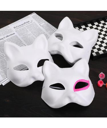 Buy Holidyoyo Unmalte Cat Masks - 30 Blank Half Masks for DIY Halloween & Parties | Customizable Paintable Masquerade Masks - Buy Online on SooperMarket.com