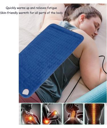 CHICIRIS Heating Pad - LED Display Electric Blanket for Fatigue Relief | Automatic Shut-Off Ideal for Bedrooms - Blue - Buy Online on SooperMarket.com