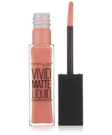 Maybelline New York Color Sensational Vivid Matte Liquid Lipstick  Nude Flush  0.26 fl. oz. 0.26 Fl Oz (Pack of 1) Nude Flush