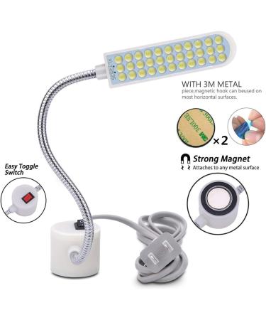 Harmiey Sewing Machine Light (36LED) - Magnetic Mounting Base, White Soft Light for Lathes, Drill Presses, Workbenches - Buy Online on SooperMarket.com