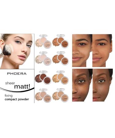 AQUAPURITY PHOERA Sheer Matte Compact Powder - Long-Lasting Makeup Fixer (203 NUDE) - Buy Online on SooperMarket.com