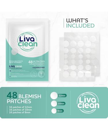 LivaClean (192 Count 4 Pack) Hydrocolloid Patches & Blackhead Tool Hydrocolloid Patches for Face Hydrocolloid Gunk Catcher Hydrocolloid Covers 4 Pack Regular plus BH Tool - Buy Online on SooperMarket.com