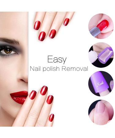 TsMADDTs Acrylic Nail Soak Off Clips - 30pcs Reusable Gel Nail Polish Remover Clips in Pink, Purple, White | Nail Clips for Polish Removal - Buy Online on SooperMarket.com